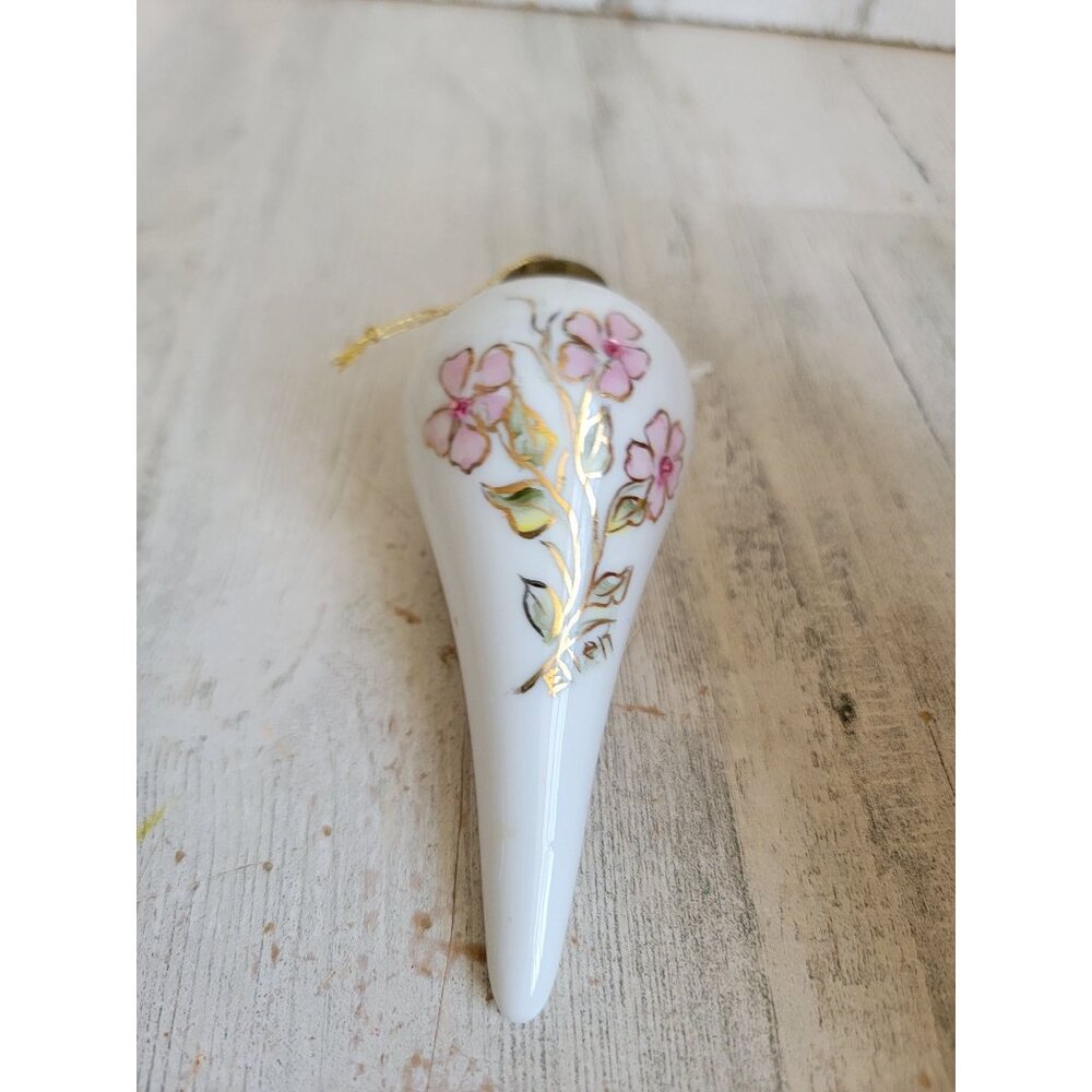Flower Ellen pink floral ornament Xmas‎ unique leaf vintage